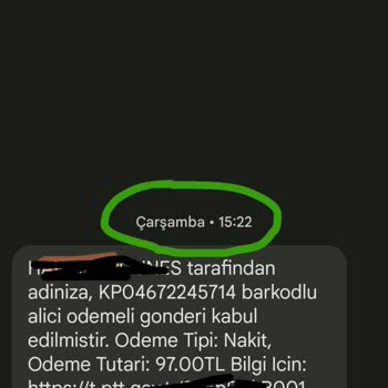 PTT Kargo Paketim Beni Geçip Gitti
