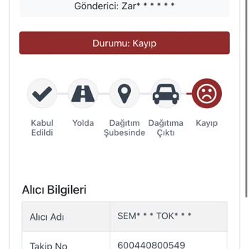 Zara'dan Aldığım Ürün Elime Ulaşmadı.