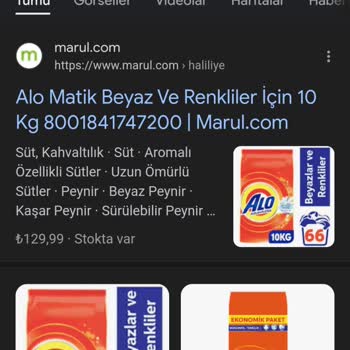 Marul.com Alo Matik Toz Deterjan