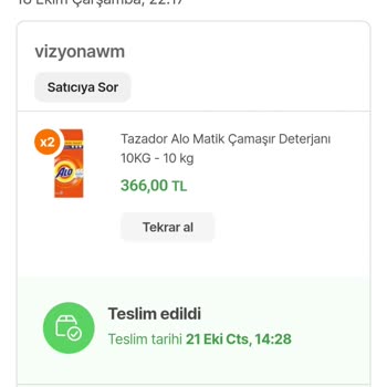 Marul.com Alo Matik Toz Deterjan