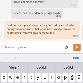 Trendyol Sipariş Teslim Edilmemesi