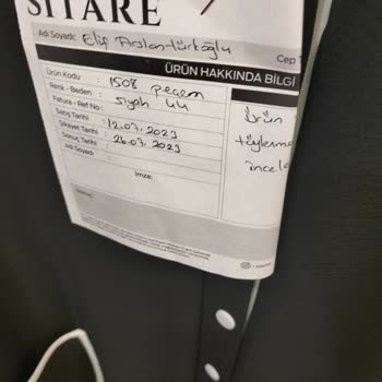 Sitare Giyim Defolu Ürün, Aylar Sonra Aynı Ürünün Bana Verilmeye Çalışılması