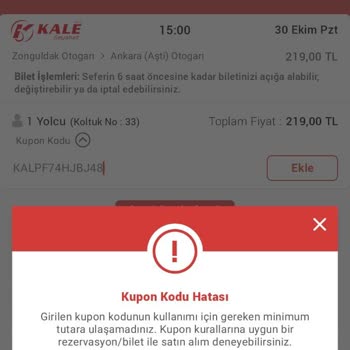 Kale Seyahat'in Uyguladığı Olmayan Kampanya