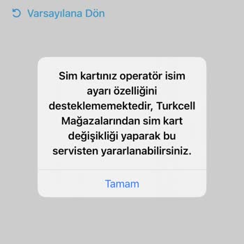 Turkcell Operatör İsmi Ayarı Bozuk Ve Paketler Çok Yüksek