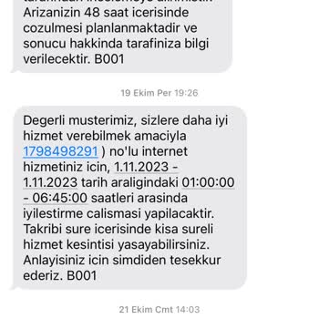 Türk Telekom İnternet Arıza Kaydı