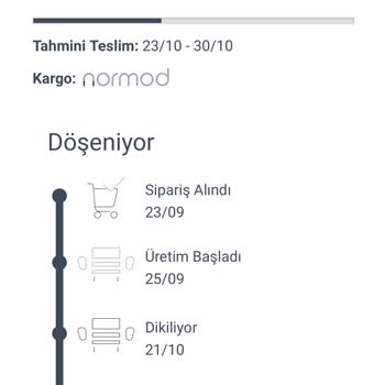 Normod Koltuk Takımı Teslimat Tarihi