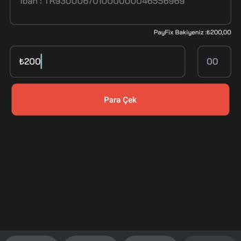 Payfix Para Çekme Sorunu