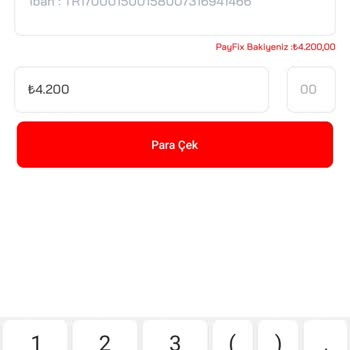 Payfix Den Banka Hesabıma Para Çekemiyorum