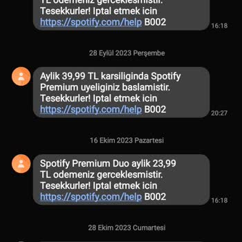 Spotify Hem Duo Hem Premium Parası Alıyor