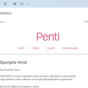 Penti.com Ürünlerimi Yollamadı