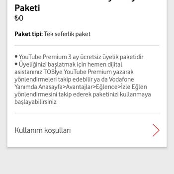 Vodafone Hatalı Bilgi Tarife Satma