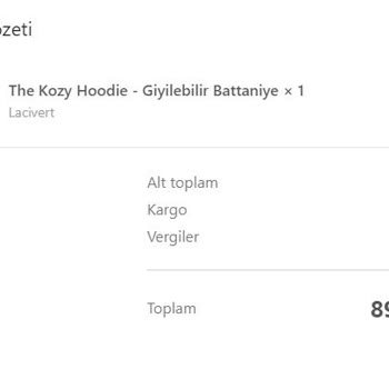 The Kozy Siparişim Gelmiyor Ve Benimle İletişime Geçmiyor