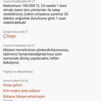 Casinoviva Ödeme Yapmıyor