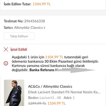 Trendyol Nedensiz Ürün İptali