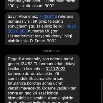 D-Smart Benden Habersiz Sinyal Hatası Diyerek 2 Adet Abonelik Açtı!