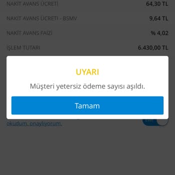 Denizbank Nakit Avans Kullanımı