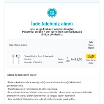 A101 Mi Buds 3 Arızalı Ürün İlgisiz Müşteri Hizmetleri