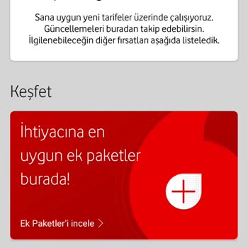 Vodafone'da Geçebileceğim Tarifeler Yok Sadece Kolay Paket Var