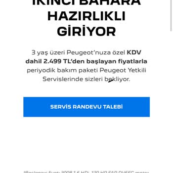 Peugeot Olmayan Servis Kampanyası