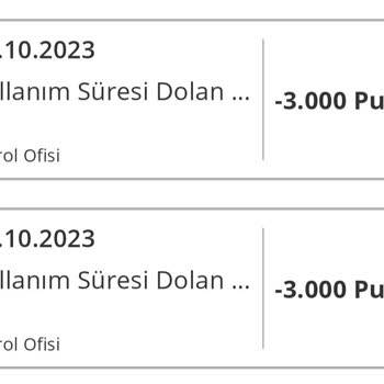 Petrol Ofisi 6000 Puanımı Silmiş