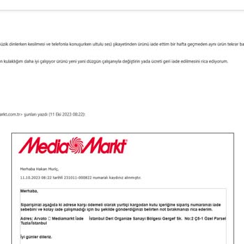 Kusurlu Ürün Satan Media Markt