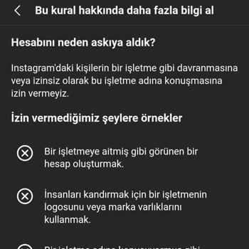 Instagram Hesabım Kalıcı Olarak Kapatıldı