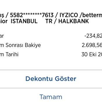 Betterme Hesabımdan Para Çekti