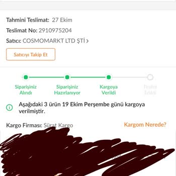 Trendyol Ürünleri Teslim Etmiyor