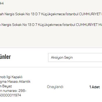 A101 Teslim Edilmeyen Ürün