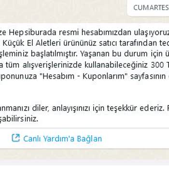 Hepsiburada Yanlış Çek Yüklemesi