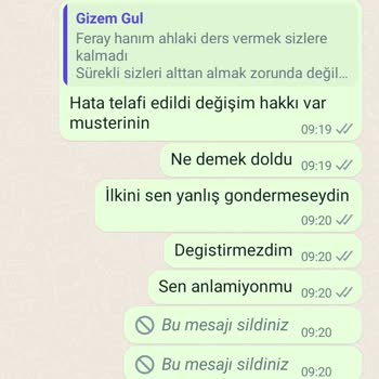 Gizem Gül Butik Ürün İadesi Şikayet