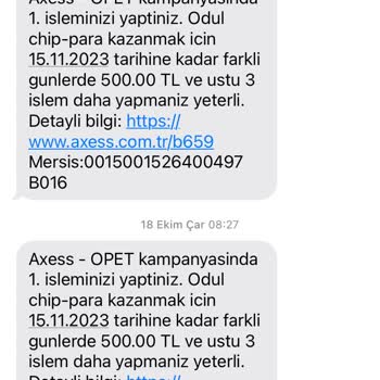 Akbank Axess Chip Para Hesabıma Yüklenmedi