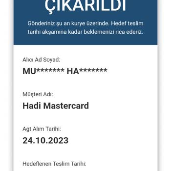 AGT Kurye (aynigunteslim.com) Gönderimi Üzün Sürdü Gelmiyor