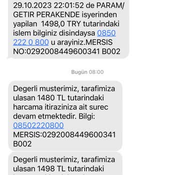 Getir Kredi Kartı Yanıltması