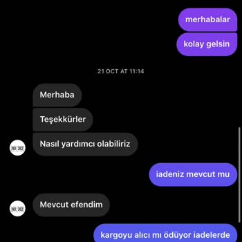 No362bakirkoy NO362Bakırköy İade İçin Mesajlara Cevap Vermiyor.