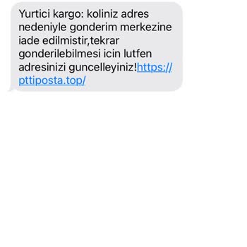 Kargo Adı Altında Mesaj