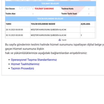 Aras Kargo Firması Ürünümü Ulaştırmıyor