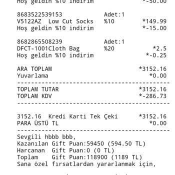 DeFacto Aldığım Takımda Tiftiklenme Meydana Geldi
