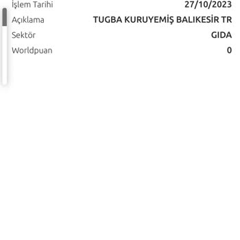 Tuğba Kuruyemiş T**** K******** A****** Bayat Gıda