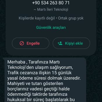 Martı Motor Trafik Cezası