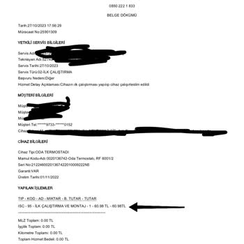 DemirDöküm Servis Bedeli Problemi