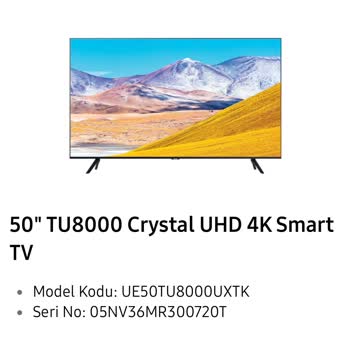 Samsung 50TU8000UXTK Model Arızası