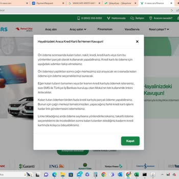 Vavacars Ön Ödeme İadesi