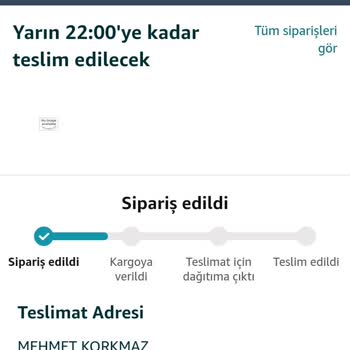 Şener Gıda Gerekçesiz Sipariş İptali