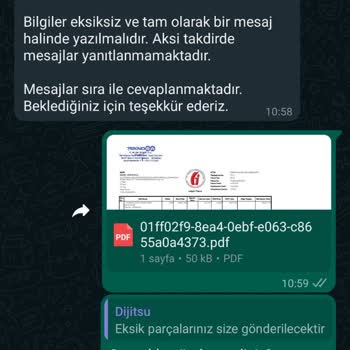 Dijitsu Vantilatör Parçalarının Eksik Gelmesi