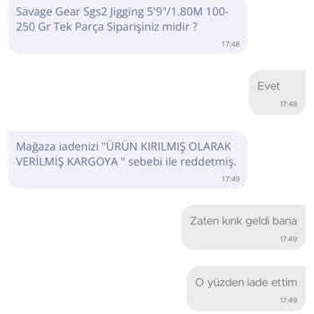 Alamatra Balıkçılık Para İadesi Yapılmaması