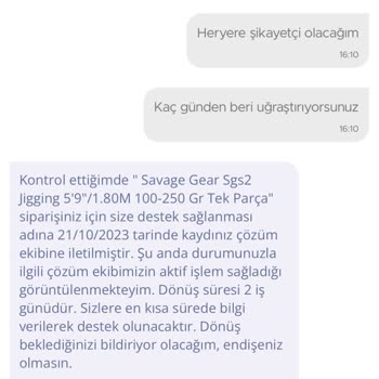 Alamatra Balıkçılık Para İadesi Yapılmaması