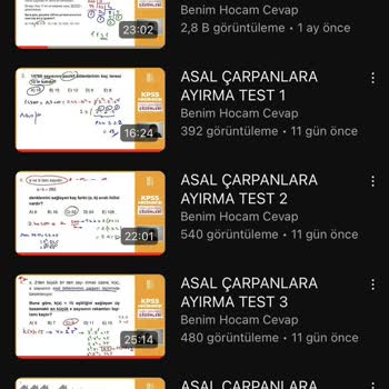 Benim Hocam Yayınevi Sorunlu Matematik Videosu