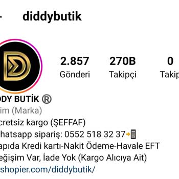 Diddy Butik Değişim Mağduriyetimin Giderilmesini İstiyorum