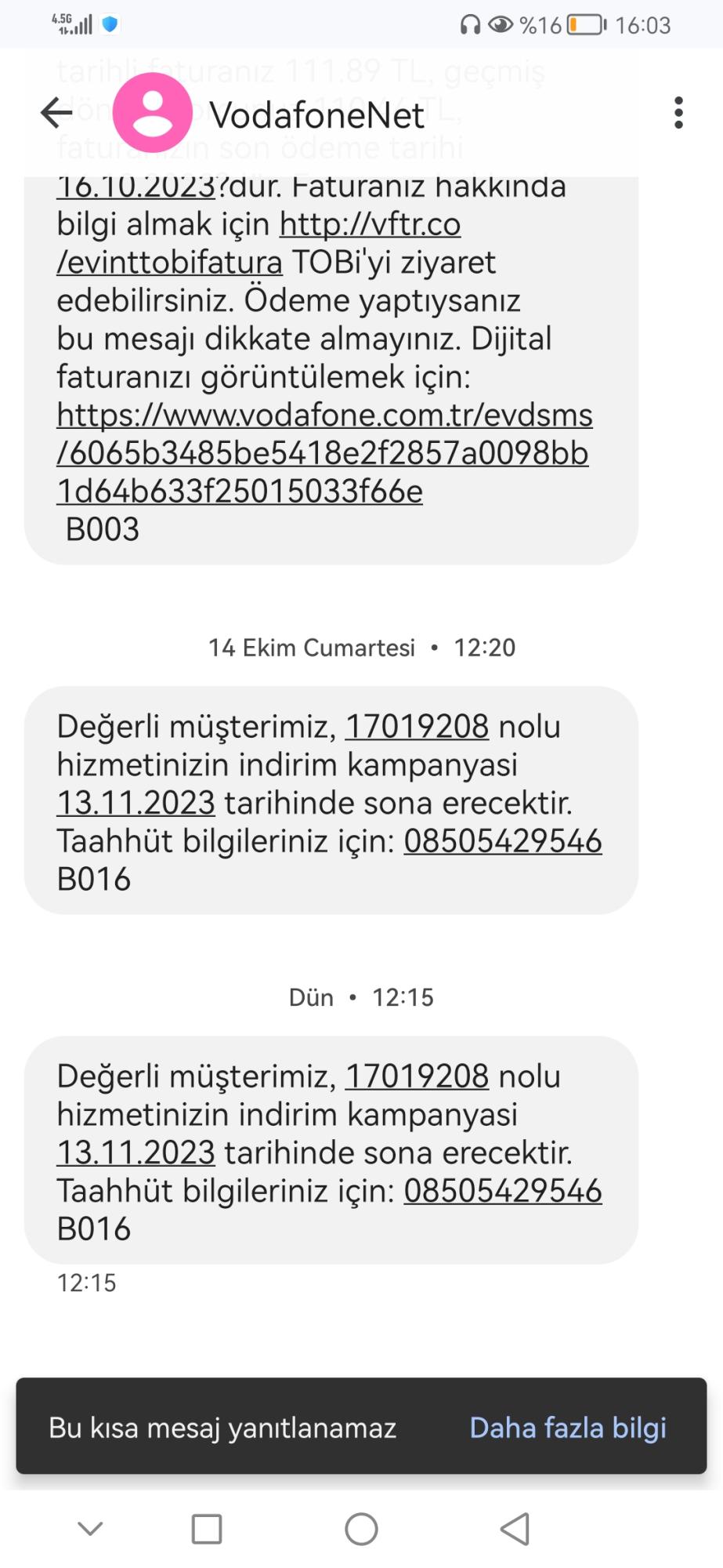Vodafone Net Ev Hizmeti İptali Şikayetvar